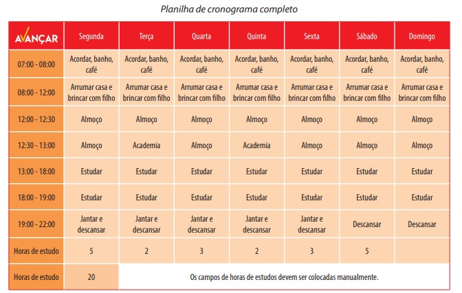 Exemplo De Plano De Estudo Para Concurso – Novo Exemplo